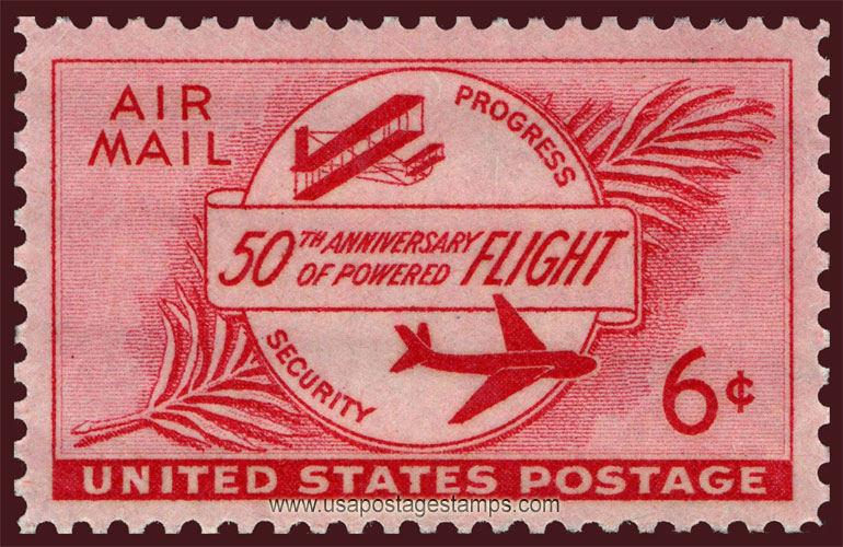 US 1953 'Airmail' 50th Anniversary of Powered Flight 6c. Scott. C47