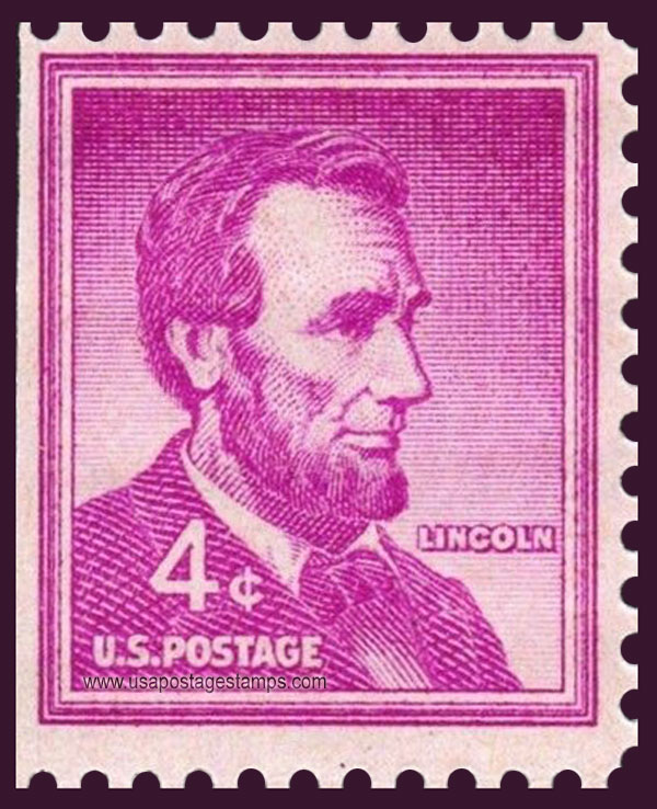 US 1958 Abraham Lincoln (1809-1865) 4c. Michel 657Dl