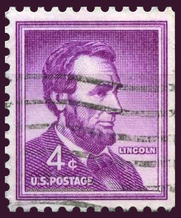 US 1958 Abraham Lincoln (1809-1865) 4c. Michel 657Dr