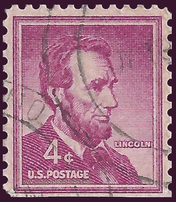 US 1958 Abraham Lincoln (1809-1865) 4c. Michel 657Du