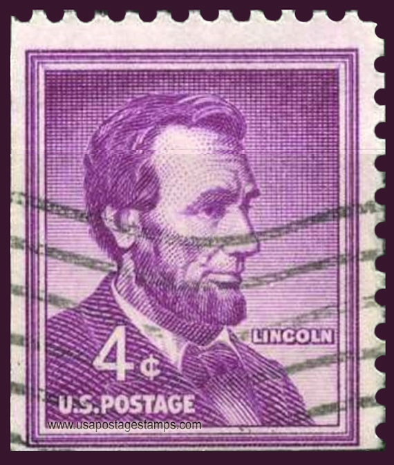 US 1958 Abraham Lincoln (1809-1865) 4c. Michel 657Eul