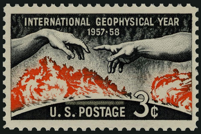 US 1958 International Geophysical Year 3c. Scott. 1107