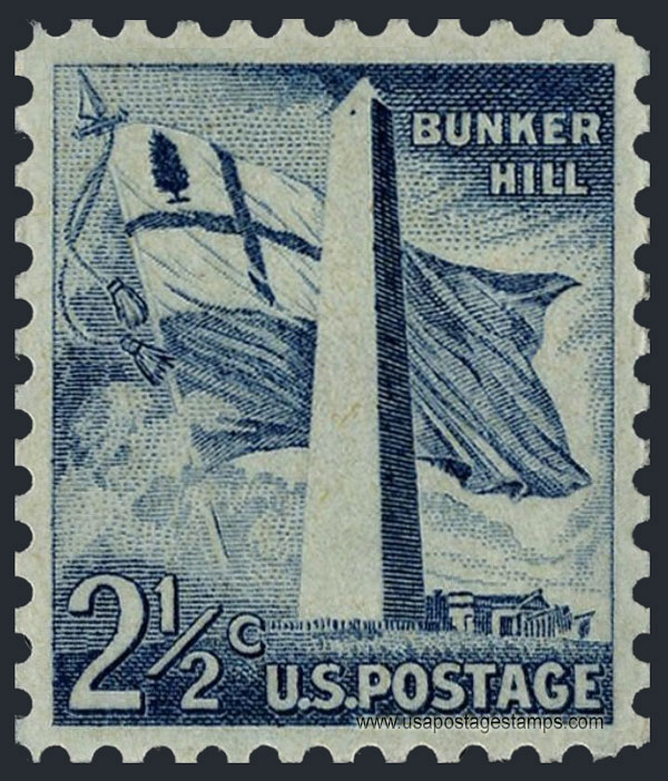 US 1959 Bunker Hill Monument, Boston, Massachusetts 2½c. Scott. 1034