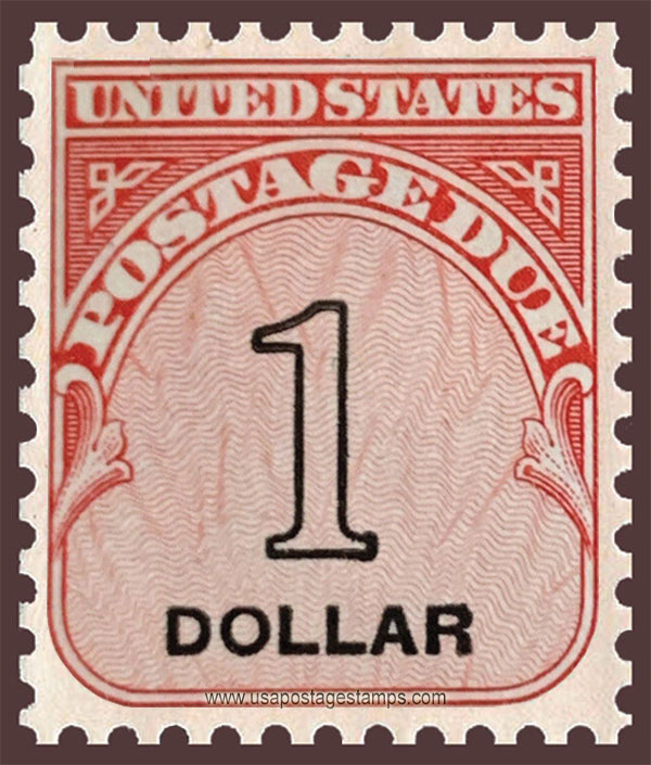 US 1959 Postage Due Stamp $1 Scott. J100