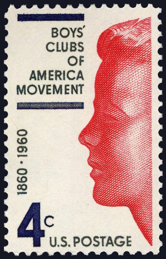 US 1960 Boys' Clubs of America Movement 4c. Scott. 1163