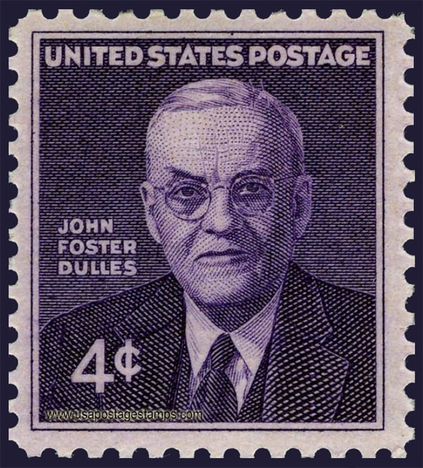US 1960 John Foster Dulles 4c. Scott. 1172
