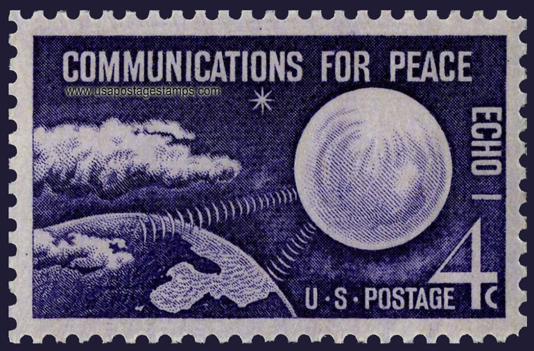 US 1960 Communications for Peace, Echo I 4c. Scott. 1173
