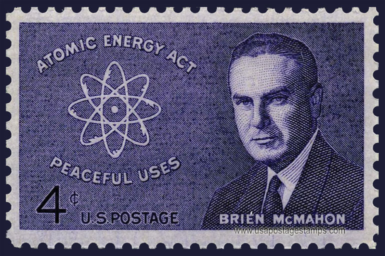 US 1962 Senator Brien McMahon 4c. Scott. 1200
