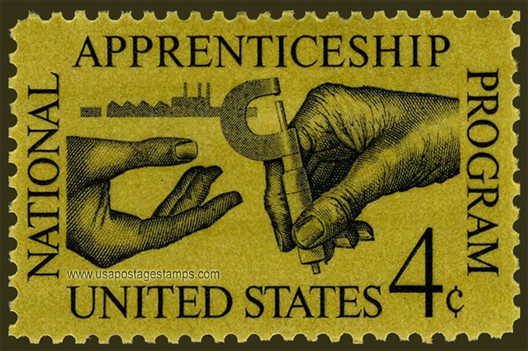 US 1962 National Apprenticeship Program 4c. Scott. 1201