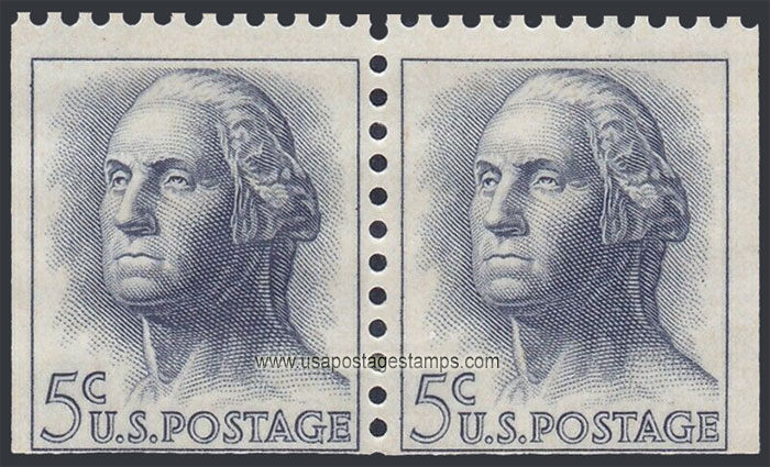 US 1963 George Washington (1732-1799) 5c.x2 Michel 817yEul/Eru
