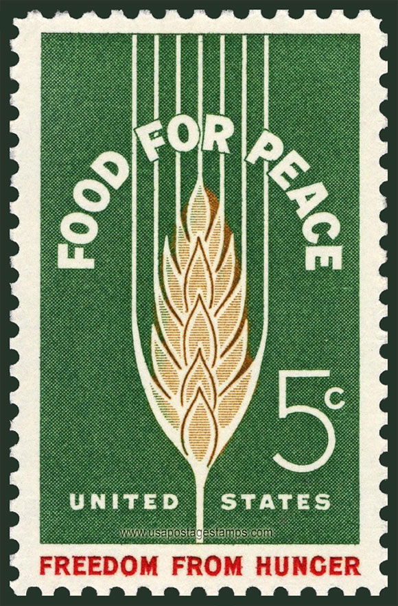 US 1963 Food for Peace, Freedom from Hunger 5c. Scott. 1231