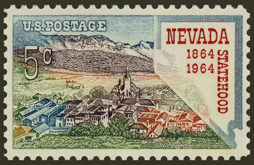 US 1964 Nevada Statehood Centennial 5c. Scott. 1248