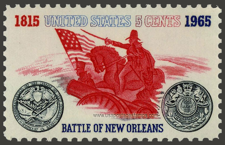 US 1965 Battle of New Orleans 5c. Scott. 1261