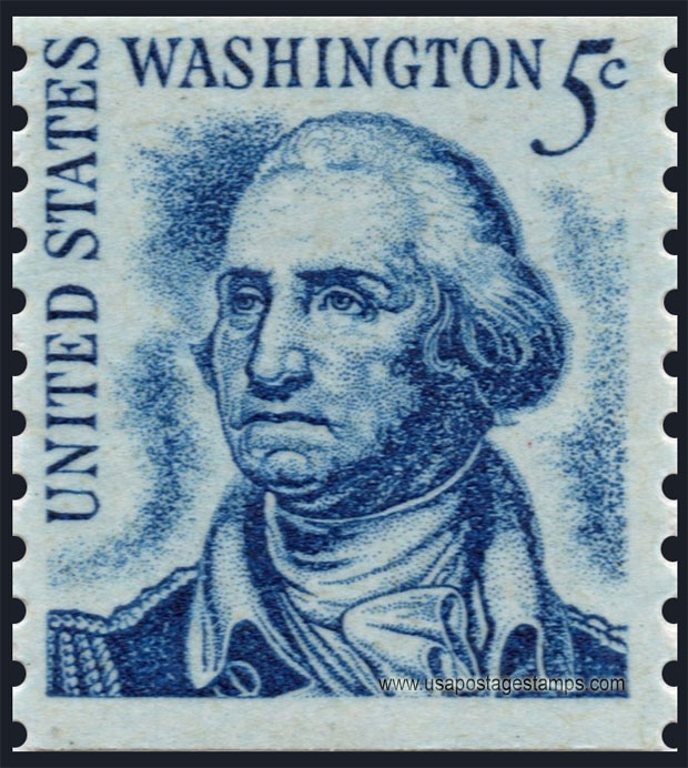US 1966 George Washington (1732-1799), Coil 5c. Michel 895xC