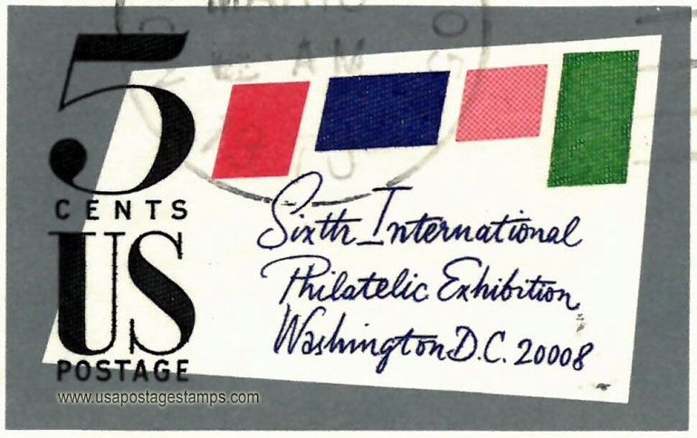 US 1966 Sixth International Philatelic Exhibition (SIPEX) Imperf. 5c. Michel 901B