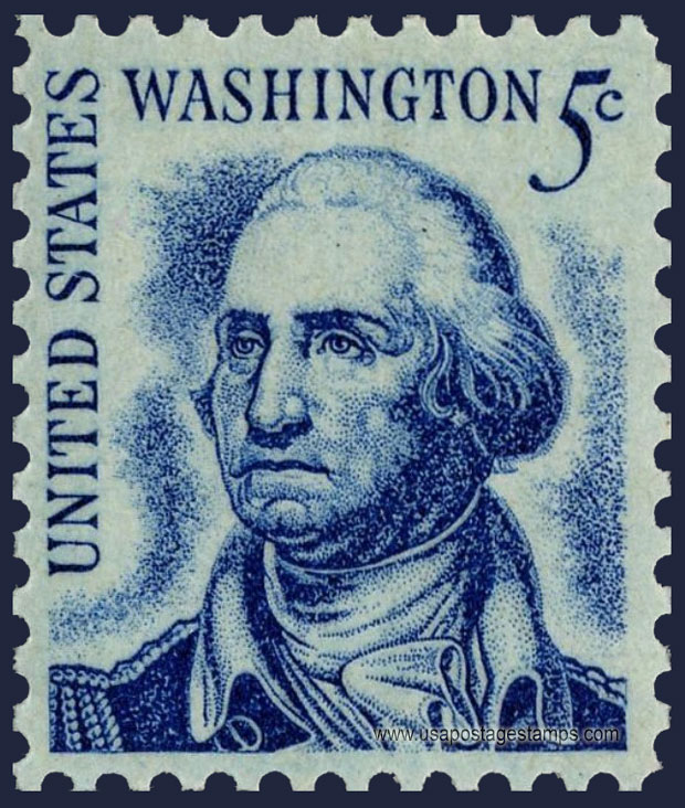 US 1966 George Washington (1732-1799) 5c. Scott. 1283