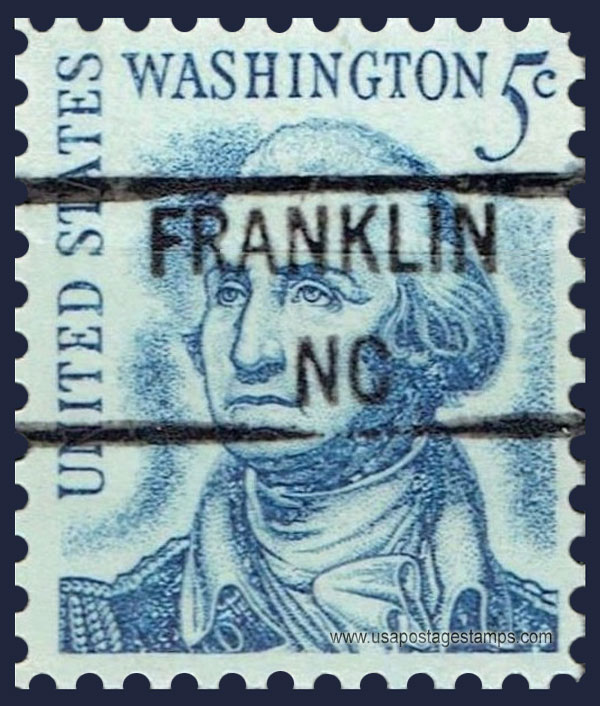US 1966 George Washington (1732-1799) 5c. Scott. 1283Bd