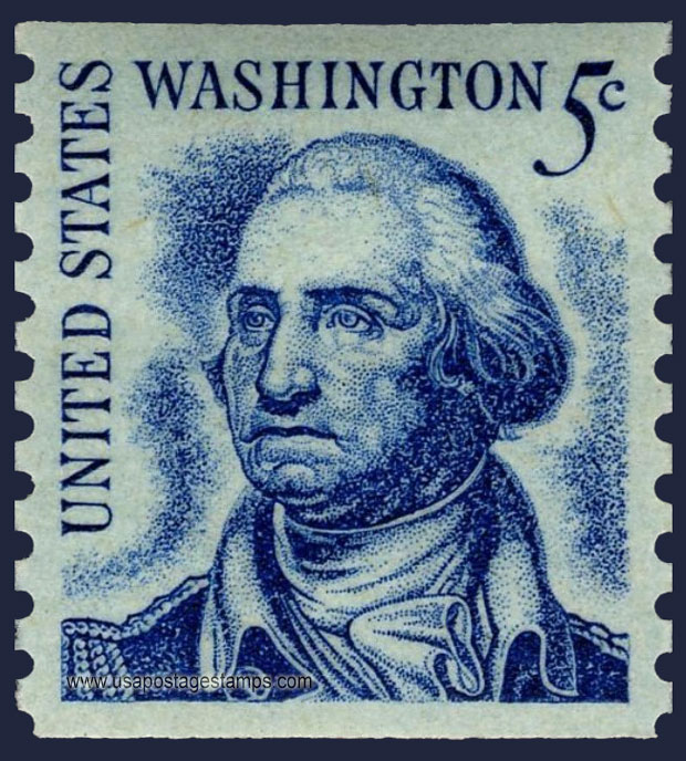 US 1966 George Washington (1732-1799), Coil 5c. Scott. 1304