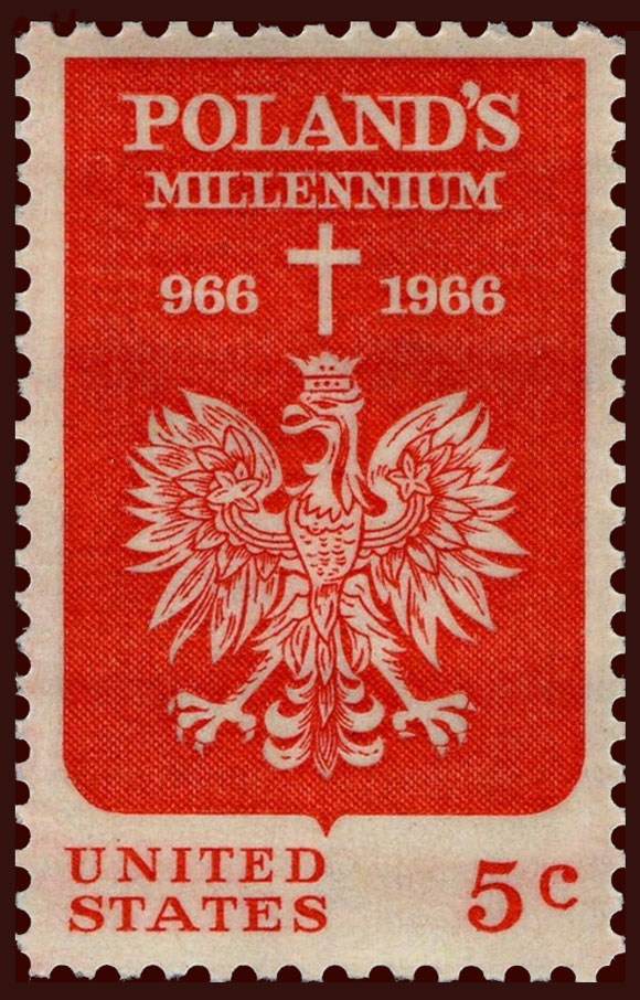 US 1966 Polish Millennium 5c. Scott. 1313