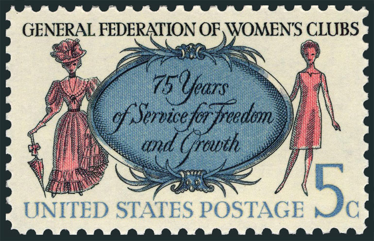 US 1966 General Federation of Woman’s Clubs 5c. Scott. 1316