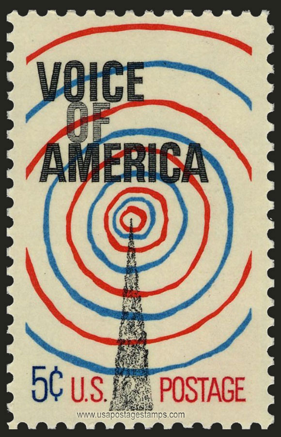 US 1967 Voice of America (VOA) 5c. Scott. 1329