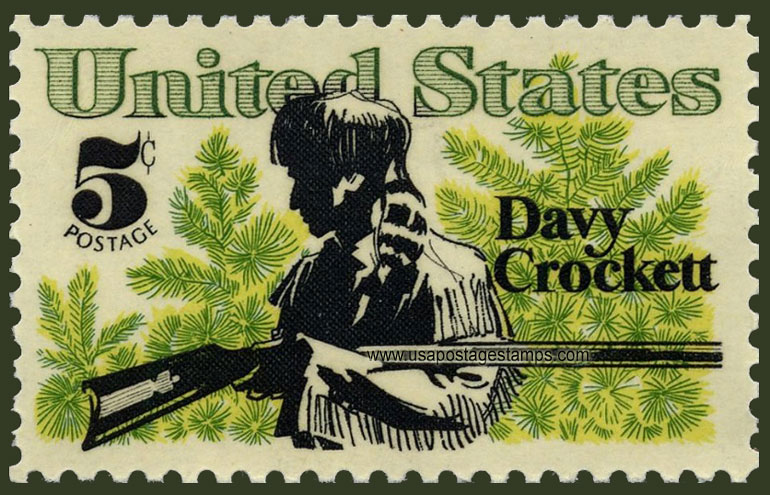 US 1967 Davy Crockett ; American Folklore 5c. Scott. 1330