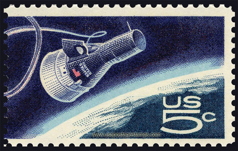 US 1967 Accomplishments in Space: Gemini 4 Capsule 5c. Scott. 1332