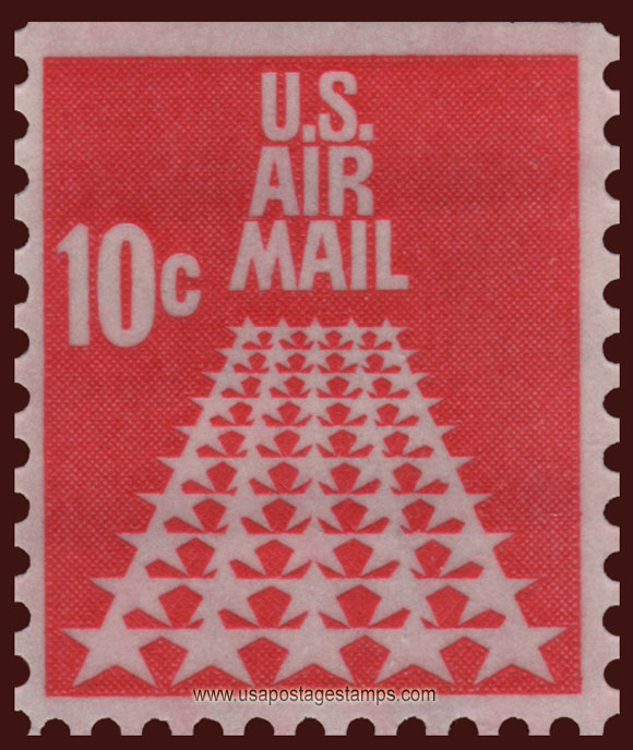 US 1968 'Airmail' 50-Star Runway 10c. Michel 939Do