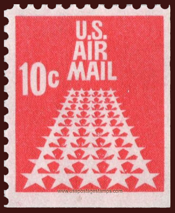 US 1968 'Airmail' 50-Star Runway 10c. Michel 939Eru