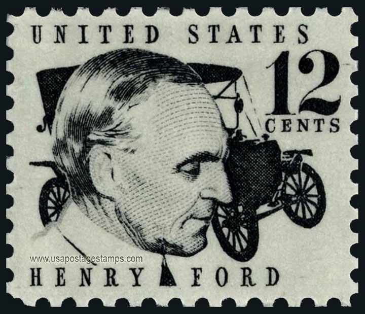 US 1968 Henry Ford (1863-1947) 12c. Scott. 1286A
