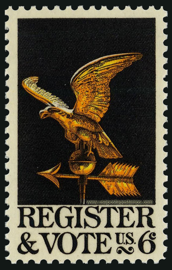 US 1968 Register and Vote 6c. Scott. 1344