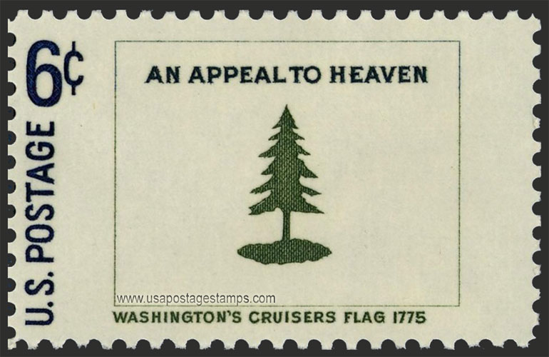 US 1968 Washington's Cruisers ; Historic American Flag 6c. Scott. 1347