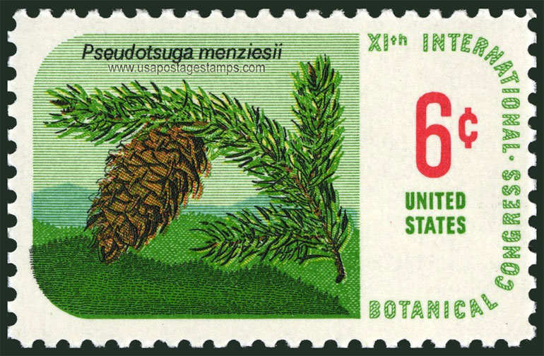 US 1969 Douglas Fir ; 11th Int. Botanical Congress 6c. Scott. 1376