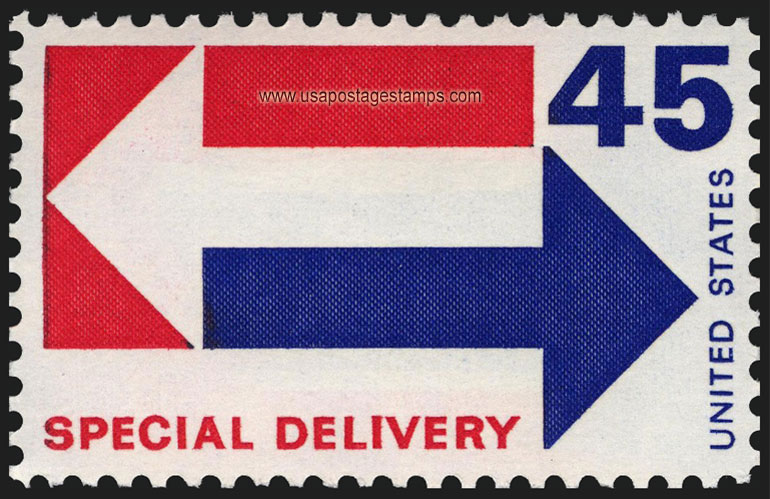 US 1969 Special Postal Delivery 'Arrows' 45c. Scott. E22