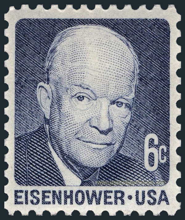 US 1970 David Dwight Eisenhower (1890-1969) 6c. Scott. 1393