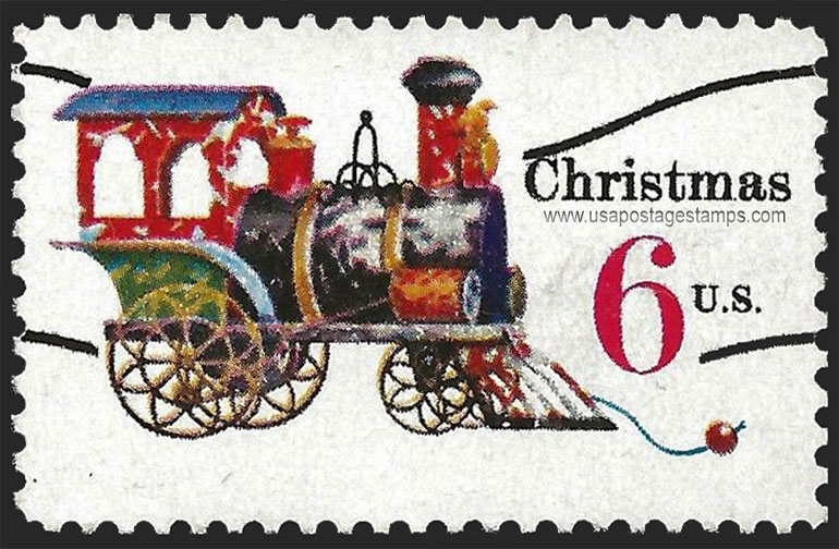 US 1970 Christmas: Tin and Cast-iron Locomotive 6c. Scott. 1415a