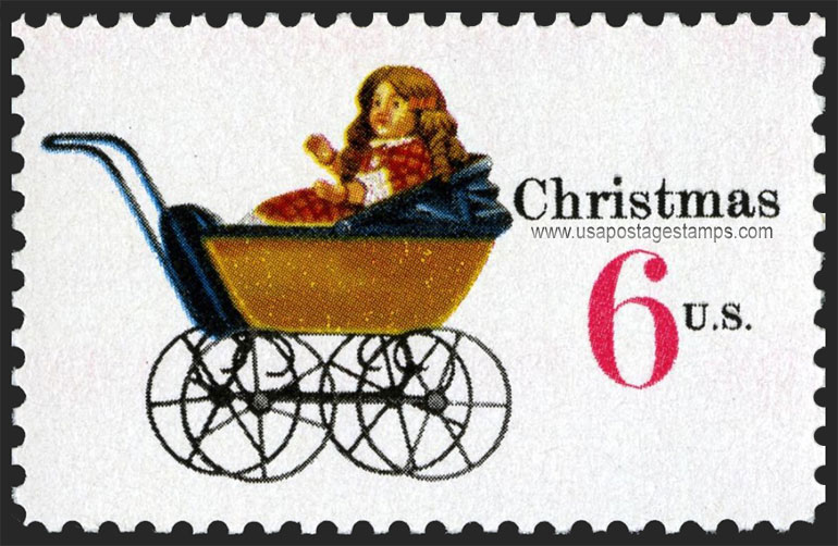 US 1970 Christmas: Doll Carriage 6c. Scott. 1418