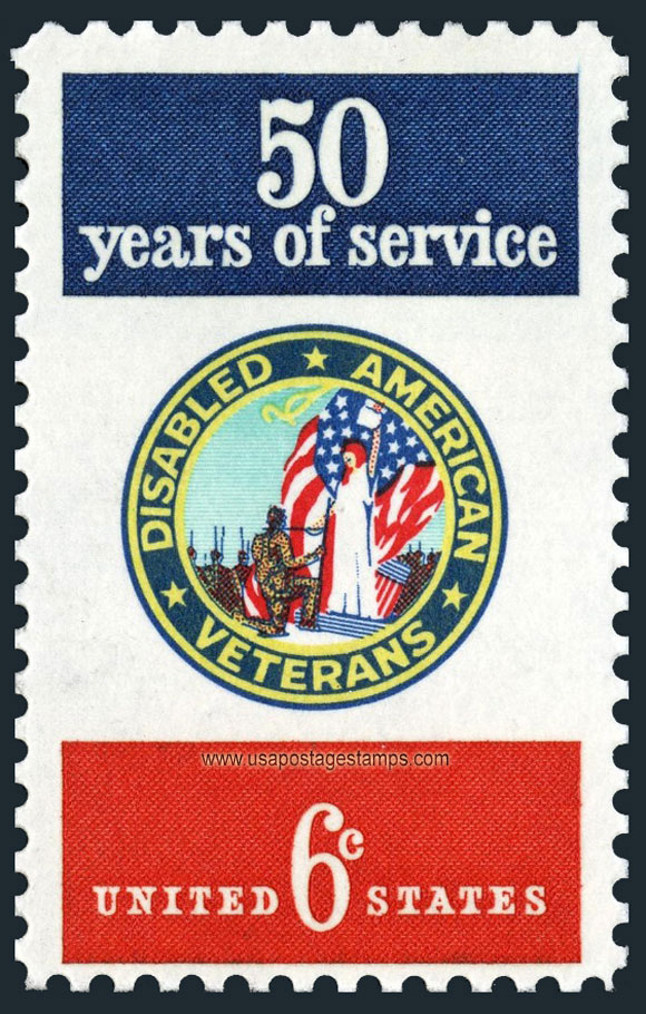 US 1970 Disabled American Veterans 6c. Scott. 1421