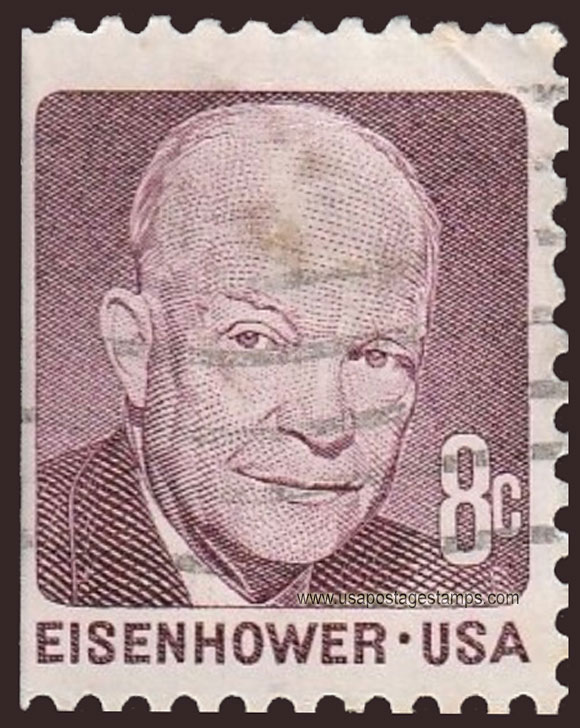 US 1971 David Dwight Eisenhower (1890- 1969) 8c. Michel 1032yDl
