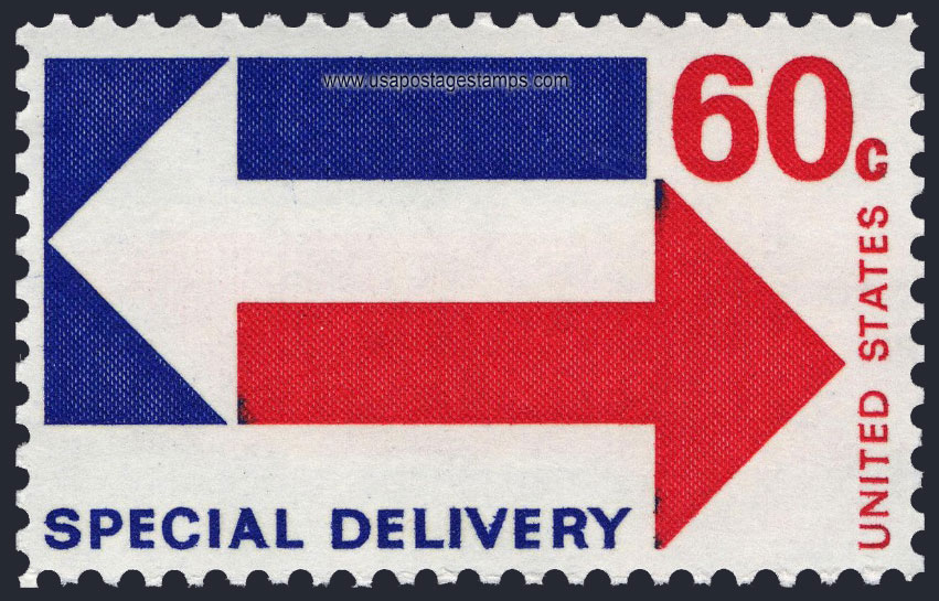 US 1971 Special Postal Delivery 'Arrows' 60c. Scott. E23