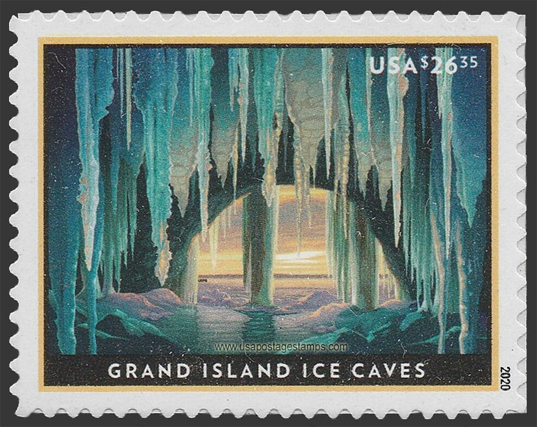 US 2020 Grand Island Ice Caves, Michigan $26.35 Scott. 5430