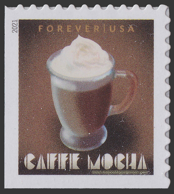 US 2021 Caffe Mocha : Espresso Coffee Beverage 55c. Scott. 5571