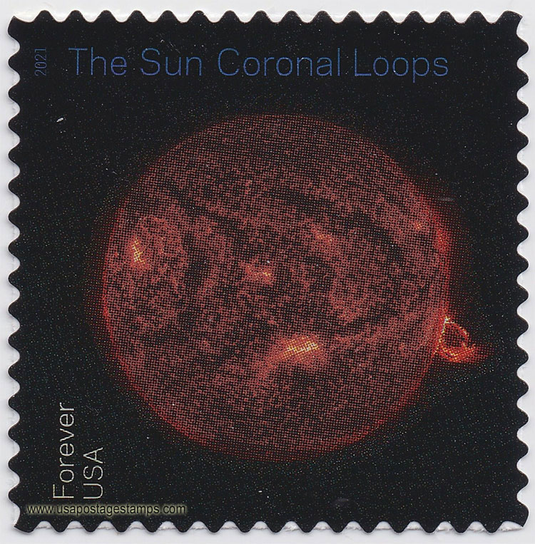 US 2021 Coronal Loops : Sun Science 55c. Scott. 5599