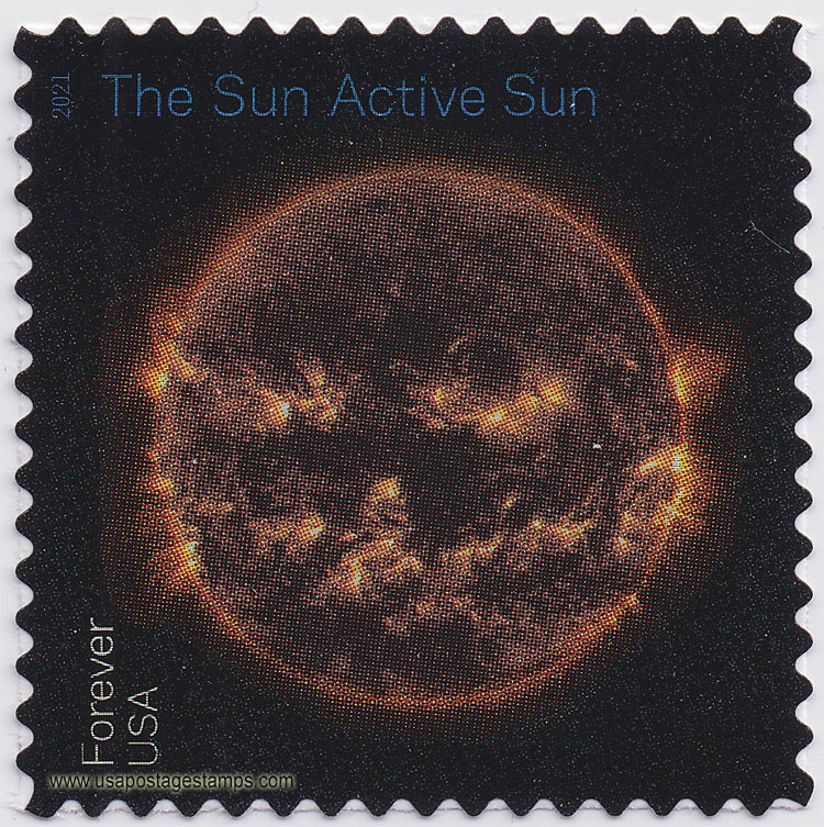 US 2021 Active Sun : Sun Science 55c. Scott. 5601