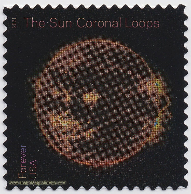 US 2021 Coronal Loops : Sun Science 55c. Scott. 5603