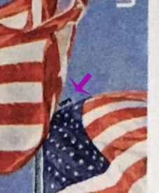 US 2022 'Flag of USA' ; Coil 58c. (FOREVER º) Scott. 5657 Details