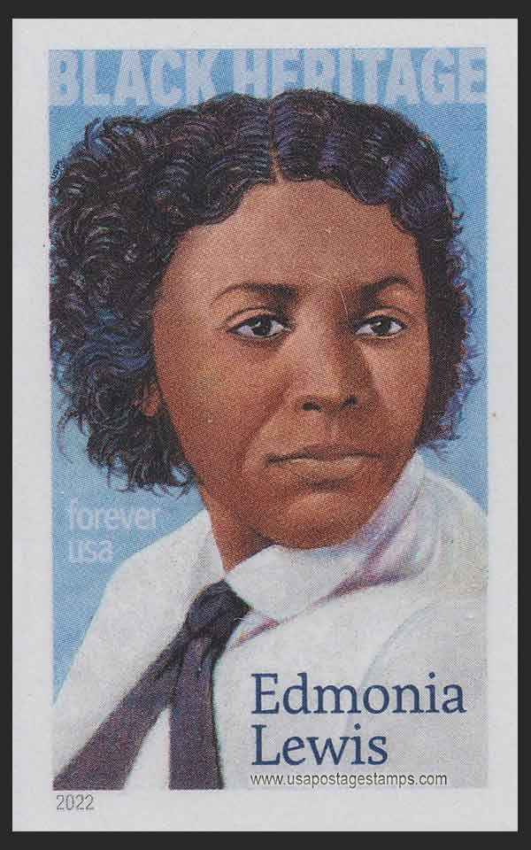 US 2022 Edmonia Lewis ; Black Heritage Imperf. 58c. (FOREVER º) Scott. 5663a