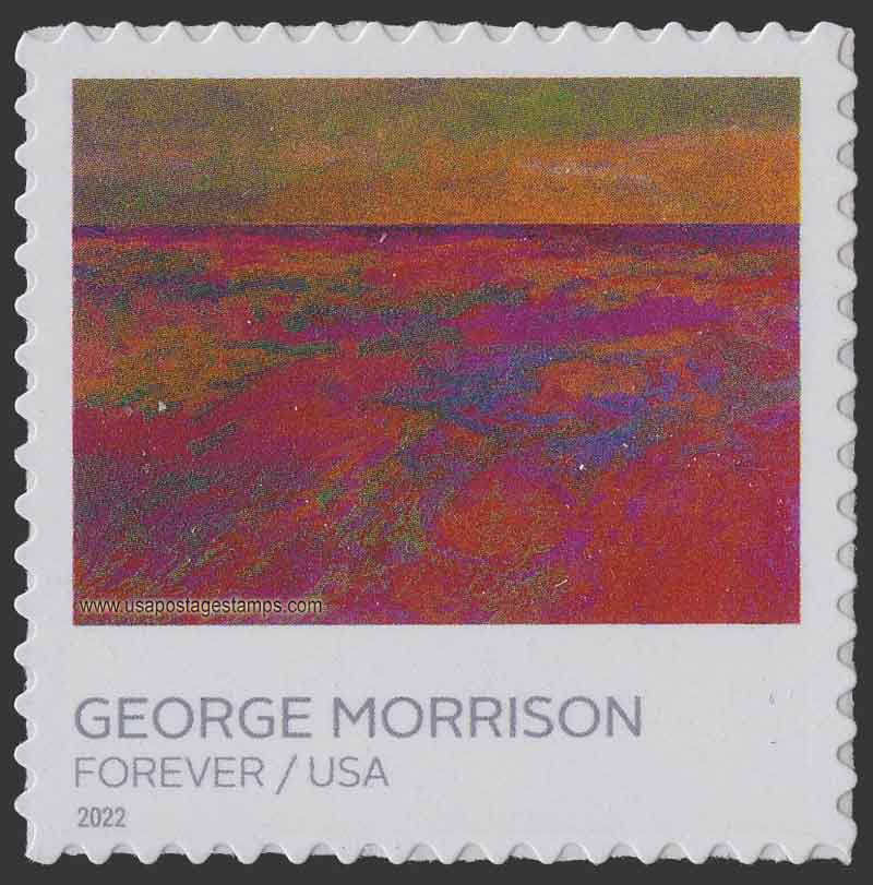 US 2022 'Spirit Path, New Day Red Rock Variation' by George Morrison 58c. Scott. 5691