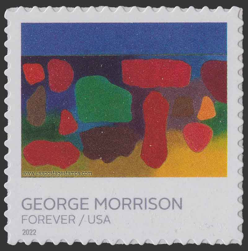 US 2022 'Untitled' by George Morrison 58c. Scott. 5692