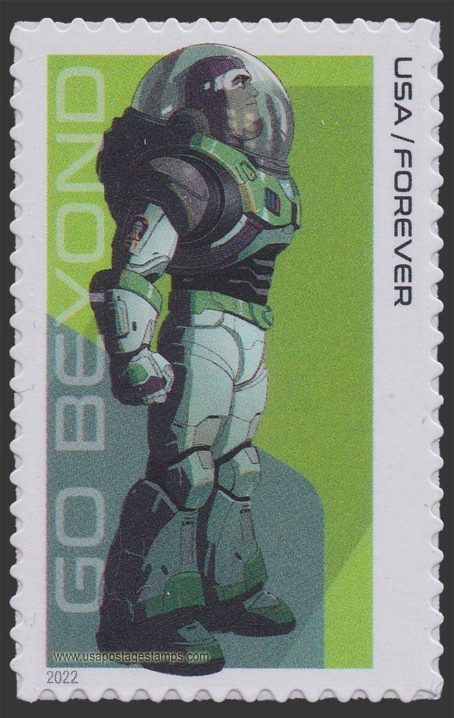 US 2022 Buzz Lightyear: Standing With Legs Visible 60c. Scott. 5710